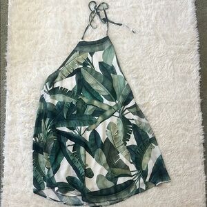 Tropical Green Halter dress